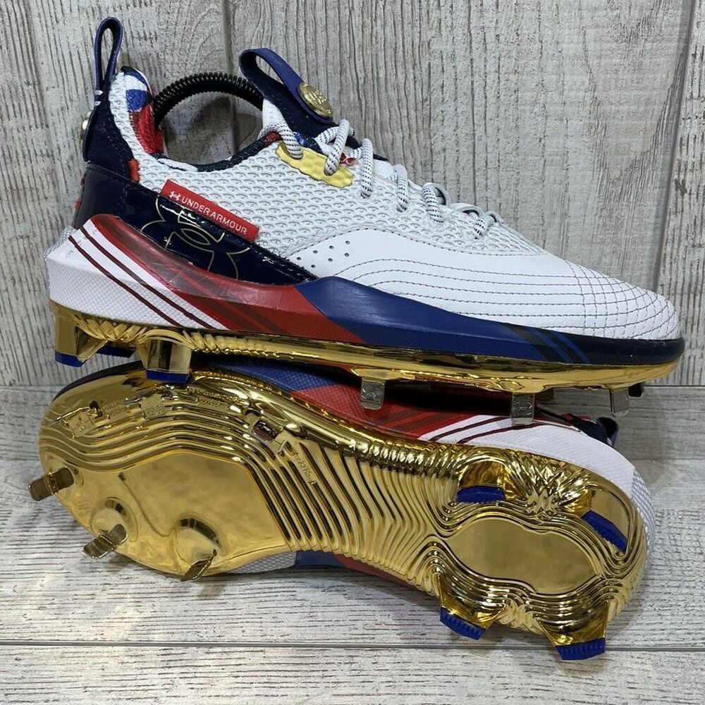 Under Armour Harper 7 USA ST HOVR Baseball Cleats 3025645-100 Men's Sz 7.5 New